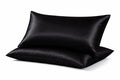 Satin Pillow Cover, 70 x 50 cm (Black, 70 X 50 CM)