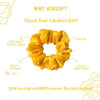 Kinzip Threads Satin Scrunchies for Women & Girls | Pack of 5